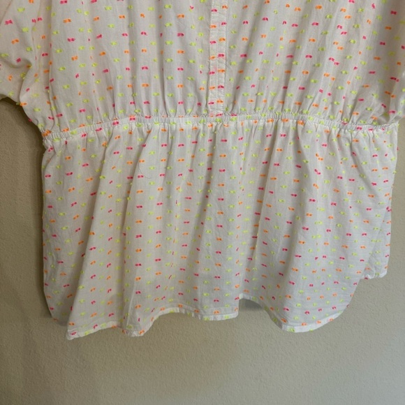 Lane Bryant Textured Dolman-Sleeve Peplum Top White Size 18/20 - Picture 8 of 16